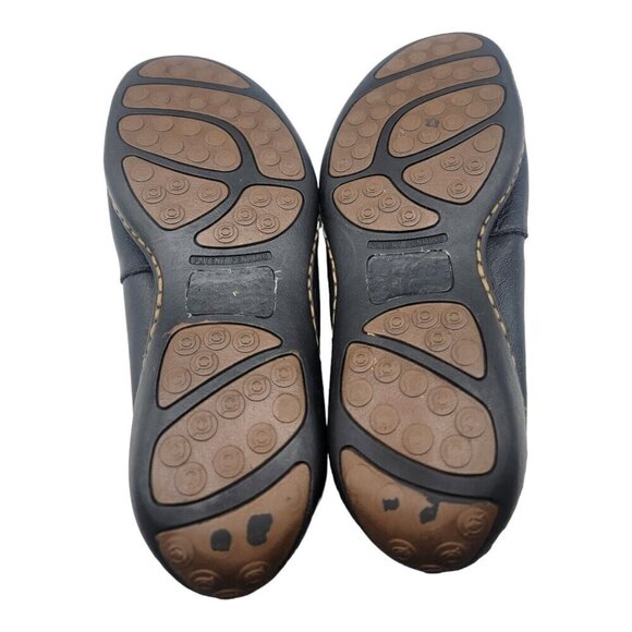 BORN Shoes Men Size 9 Black Harmon Loafers Pebbled Leather Driving Moc Comfort - Picture 9 of 10